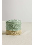 Green + NET SUSTAIN glazed ceramic vanity box | MARLOE MARLOE | NET-A-PORTER