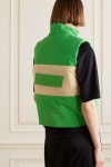 Green Two-tone recycled-ripstop vest | GANNI | NET-A-PORTER