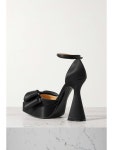 MACH & MACH Le Cadeau crystal-embellished satin platform pumps | NET-A-PORTER