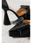 MACH & MACH Le Cadeau crystal-embellished satin platform pumps | NET-A-PORTER