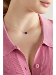JENNIFER MEYER Mini Evil Eye 18-karat gold, turquoise and lapis lazuli necklace | NET-A-PORTER