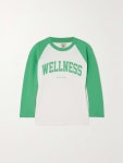 SPORTY & RICH Wellness Ivy printed cotton-jersey T-shirt | NET-A-PORTER
