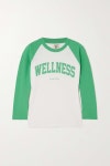 SPORTY & RICH Wellness Ivy printed cotton-jersey T-shirt | NET-A-PORTER