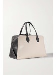 KHAITE Maeve Weekender large leather and canvas tote | NET-A-PORTER