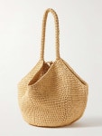 KHAITE Lotus medium raffia tote | NET-A-PORTER