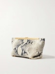 KHAITE Aimee snake-effect leather clutch | NET-A-PORTER