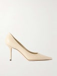 JIMMY CHOO Love 85 lizard-effect leather point-toe pumps | NET-A-PORTER