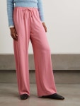 DRIES VAN NOTEN Crepe de chine straight-leg pants | NET-A-PORTER