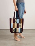 KHAITE Zoe patchwork suede and leather tote | NET-A-PORTER