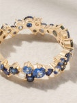 SYDNEY EVAN 14-karat gold sapphire and diamond eternity ring | NET-A-PORTER