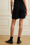 Black Cable-knit wool shorts | MR MITTENS | NET-A-PORTER