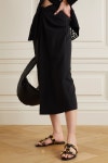 Black Valentino Garavani Roman Stud leather sandals | VALENTINO | NET-A-PORTER