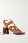 Beige Gaile leather sandals | CHLOÉ | NET-A-PORTER