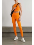 Orange Hyperglam stretch recycled leggings | ADIDAS ORIGINALS | NET-A-PORTER