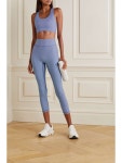 ALL ACCESS Center Stage cropped gingham stretch leggings | NET-A-PORTER