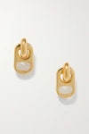 Gold Julian gold-plated hoop earrings | ÉLIOU | NET-A-PORTER