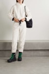 White Cropped fleece hoodie | MONCLER GRENOBLE | NET-A-PORTER