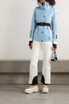 Blue Hainet hooded belted ski jacket | MONCLER GRENOBLE | NET-A-PORTER
