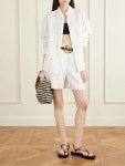 SENSI STUDIO Medium two-tone sisal clutch | NET-A-PORTER