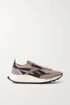 Gray + A$AP Nast Classic Leather Legacy suede, leather and twill sneakers | REEBOK | NET-A-PORTER
