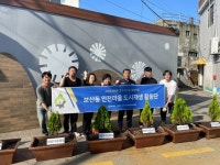 보산동 안전마을 도시재생 활동단, 수목 식재로 마을 환경 개선 | 뉴스로