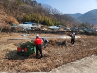 합천군 청덕면, 찾아가는 영농부산물 파쇄지원단 -불법소각 방지로 산불예방 실천- | 뉴스로