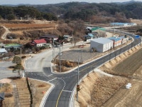 군도10호선 석포리 구간 도로확포장공사 준공, 지동리 구간 단계적 추진 | 뉴스로