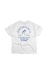 CONICHIWA BONJOUR Sporting T White/Indi Blue 곤니치와 봉쥬르 스포팅 티 화이트/인디 블루NOCLAIM noclaim