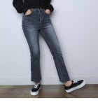 파라노말샵♥ 친구같은쇼핑몰♥ 데님 진청 컷팅 부츠컷 팬츠