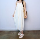 파라노말샵♥ 친구같은쇼핑몰♥ 비치 테슬 뷔스티에 나시 롱 원피스