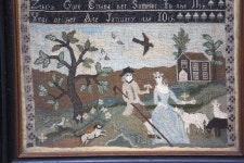 Antiques Roadshow | PBS 1791 Zebiah Gore Boston Sampler