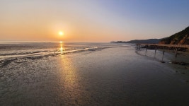 현재 하나개 해수욕장 - 팝코넷 | 자유게시판 현재 하나개 해수욕장