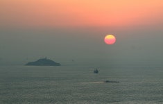 인천항 앞바다 일몰(20190211) - 팝코넷 | 포토 갤러리 인천항 앞바다 일몰(20190211)