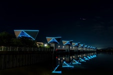 하구둑 야경 - 팝코넷 | 포토 갤러리 하구둑 야경