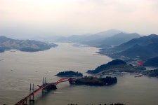 각산에서 담아본 삼천포연륙교... - 팝코넷 | 포토 갤러리 각산에서 담아본 삼천포연륙교...