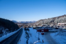 삼양목장 입구 주차장 풍경.. - 소니 Talk 삼양목장 입구 주차장 풍경..