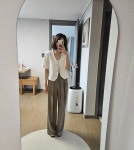 우어어~ 촤르르르 떨어지는 핏감 너무 좋아요 키가작아서 구두신고 신어봤는데 다리길어 REVIEW - 퓨어다 우어어~ 촤르르르 떨어지는 핏감... 