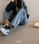 [+5cm Line]하이클래식2 와이드데님팬츠vol.358 - 큐니걸스 [+5cm Line]하이클래식2 와이드데님팬츠vol.358