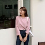 데이루즈핏 베이직티셔츠 - 큐니걸스 데이루즈핏 베이직티셔츠
