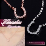 통판 우체국 수취여름 코데 | 라쿠텐 일본 AccessoryShopBarzaz: 말굽 넥크레스호스슈 짧은 레이디스 반짝반짝 행운 부적 해피 액세서리... 