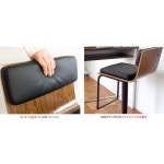 Samurai Furniture | 日本樂天市場: 酒吧凳子皮革鐵學校椅子櫃檯椅子杠杆電梯靠背酒吧椅餐椅高腳椅椅子椅子腿把簡單