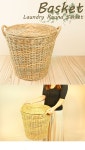 Outfit Style: 뚜껑 세탁소 라운드 바스켓이나 롱등나무등L사이즈 부속품 상자 가구 수납 박스 멋쟁이 잡화 인테리어 핸드메이드 오리지날... 