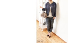 recherche | 라쿠텐 일본: Unaca アナカ 팬시 트 위 드 노우 칼라 쟈 켓 2636481 (네이 비)