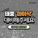비대면 콘텐츠 태풍마이삭대비(농작물 및 시설물 관리)
