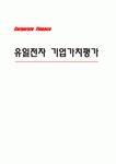 [재무관리] 유일전자 기업가치평가