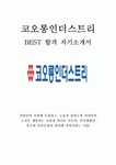 코오롱인더스트리 FnC부문 인턴 최신 BEST 합격 자기소개서!!!!