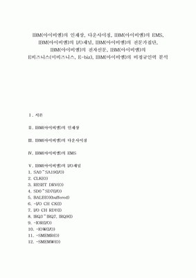 IBM(아이비엠) 인재상, 다운사이징, IBM(아이비엠) EMS, IBM(아이비엠) I/O채널, IBM(아이비엠) 전문가집단, IBM(아이비엠) 전자신문, IBM(아이비엠) E비즈니스(이비즈니스, E-biz), IBM(아이비엠) 비정규인력 | 웹