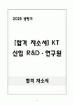 [합격 자소서] KT 신입 R&Dㆍ연구원