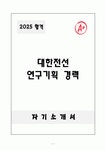 [합격자소서] 대한전선 연구기획 경력