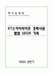 A+ KT스카이라이프 경력사원 웹앱 UI/UX 기획 자기소개서